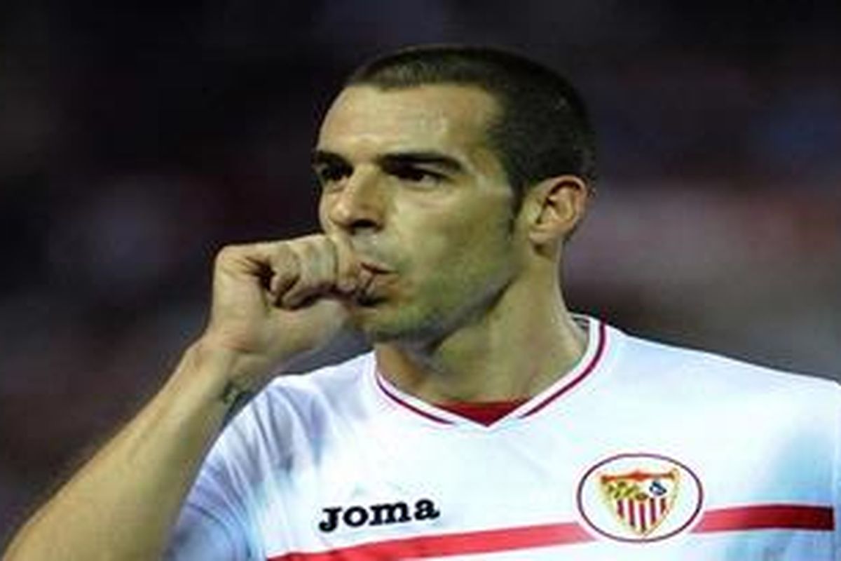 Striker Sevilla, Alvaro Negredo.