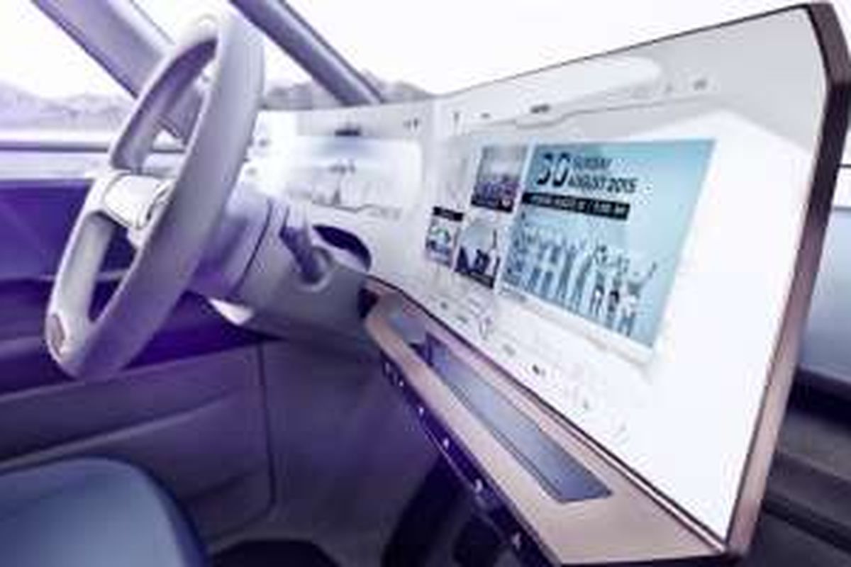 Interior dari mobil masa depan VW BUDD-e. Perusahaan sedang mencari 1.000-an pekerja IT untuk memperkuat bidang teknologi dan mobility.
