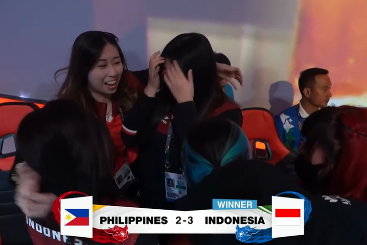 Timnas Indonesia MLBB Women memenangkan medali emas di SEA Games 2023.