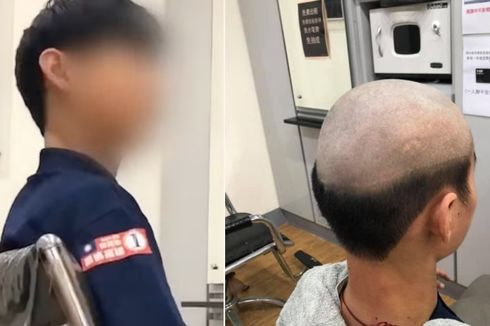 Ibu Ini Cukur Rambut Anaknya ala Bapak-bapak agar Tidak Keluyuran Saat Pandemi