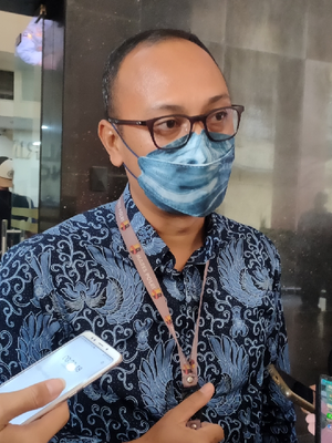 Eks pegawai Komisi Pemberantasan Korupsi (KPK) Rasamala Aritonang saat ditemui di Mabes Polri, Jakarta, Senin (6/12/2021)