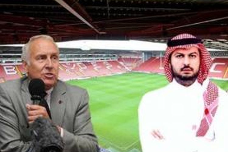 Klub asal Inggris, Sheffield United, dimiliki oleh Kevin McCabe (kiri) dan Pangeran Abdullah bin Mosaad bin Abdulaziz Al Saud.
