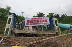 Dibangun Sejak 1983, Jembatan di Deli Serdang Ambruk, Diduga karena Baut Dicuri