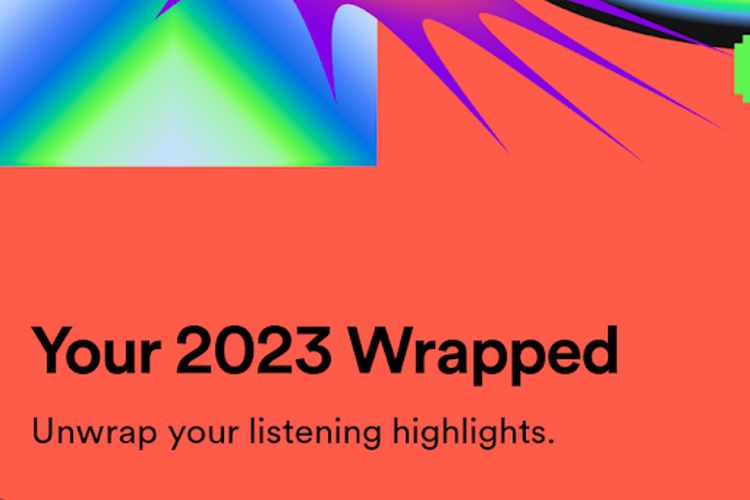 Tangkapan layar dari Spotify Wrapped 2023.