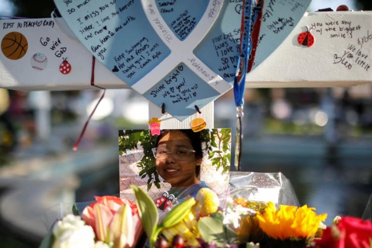 Foto Alexandria Rubio, salah satu korban penembakan di Sekolah Dasar Robb, di Uvalde, Texas, AS. 27 Mei 2022.