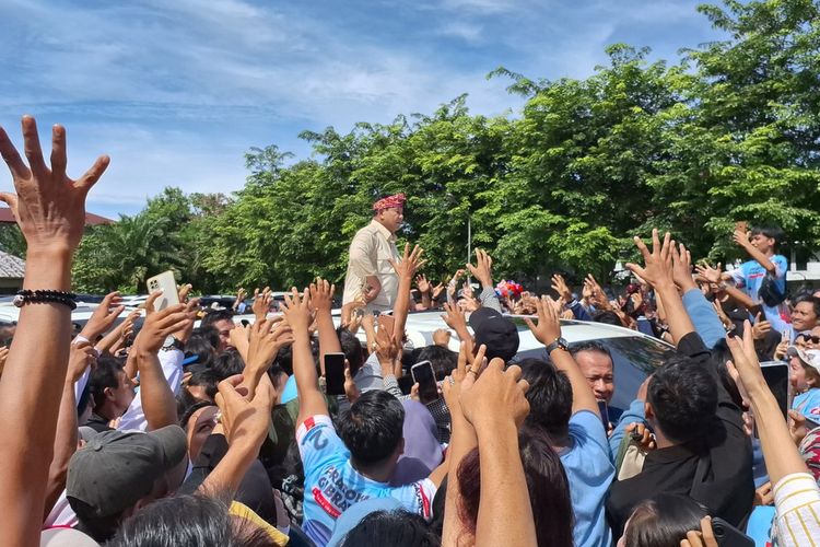 Calon presiden nomor urut 2 Prabowo Subianto menggelar kampanye di Kota Bengkulu, Kamis (11/1/2024)