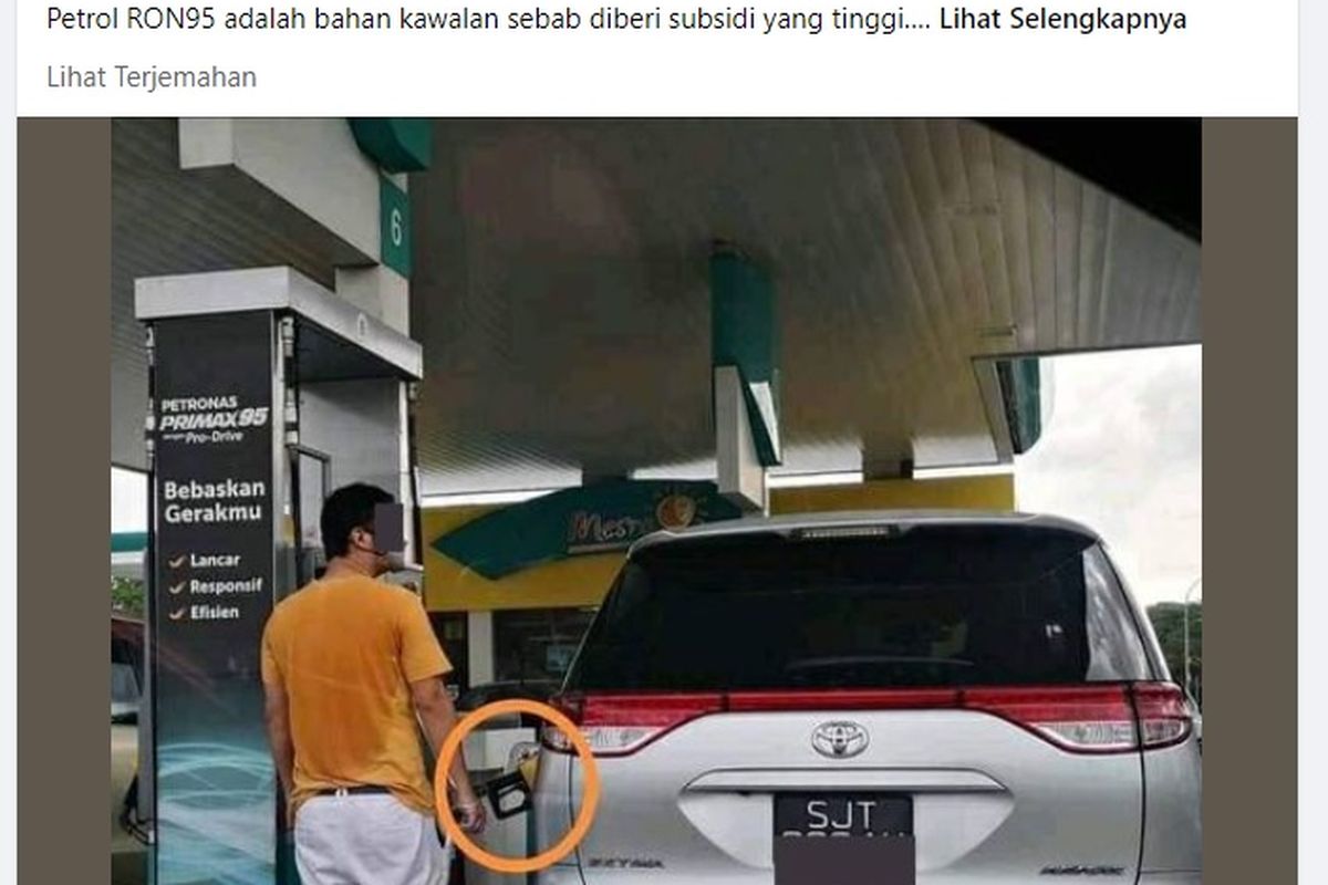 Postingan mantan PM Malaysia soal BBM subsidi dinikmati warga Singapura. 
