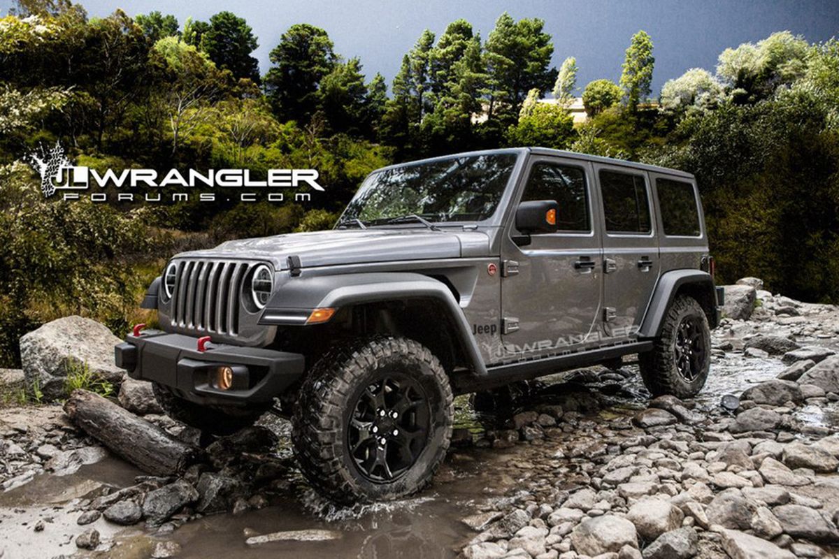 Rendering Jeep Wrangler 2018.