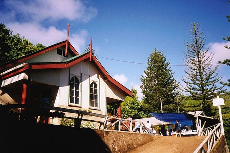 Gereja di Adamstown, Pulau Pitcairn