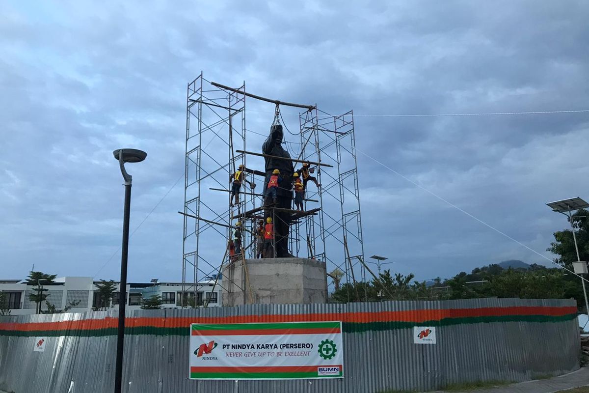 Patung Presiden Soekarno dipasang di dua Pos Lintas Batas Negara (PLBN) di wilayah perbatasan Nusa Tenggara Timur (NTT) dan Timor Leste.