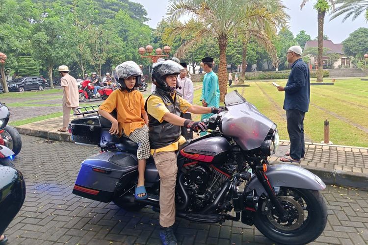 Aksi sosial B?Brothers mengajak anak yatim dan dhuafa keliling Bintaro naik motor gede