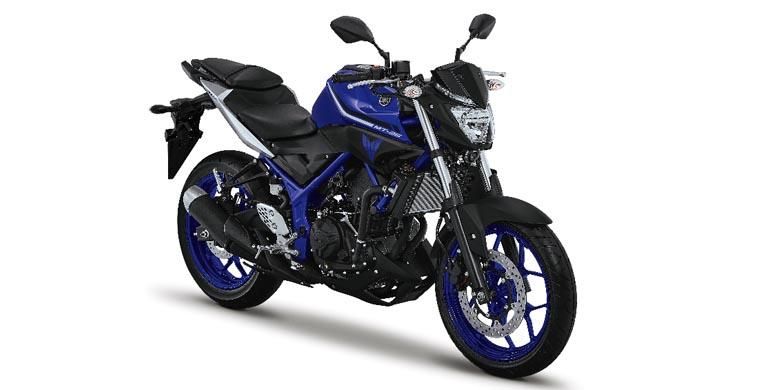 Warna baru 2017 Yamaha MT-25, Solid Blue