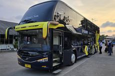 Bus Double Decker DAMRI Tak Berhenti di Rumah Makan