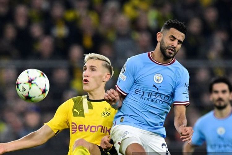 Pertandingan antara Manchester City dan Borussia Dortmund pada matchday kelima Grup G Liga Champions 2022-2023 yang digelar di Stadion Etihad, Rabu (26/10/2022) dini hari WIB. Laga Man City vs Dortmund berakhir imbang 0-0.