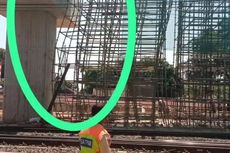 Viral di Medsos Tiang Penyangga Stasiun Manggarai Miring, Operasional KRL Sempat Terganggu