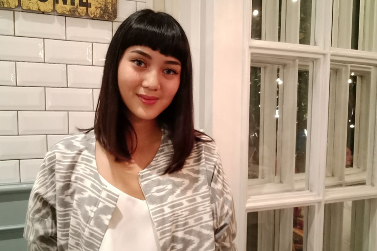 Beauty and travel influencer, Rachel Theresia seusai gathering bersama Senka di Jakarta, Senin (4/6/2018).