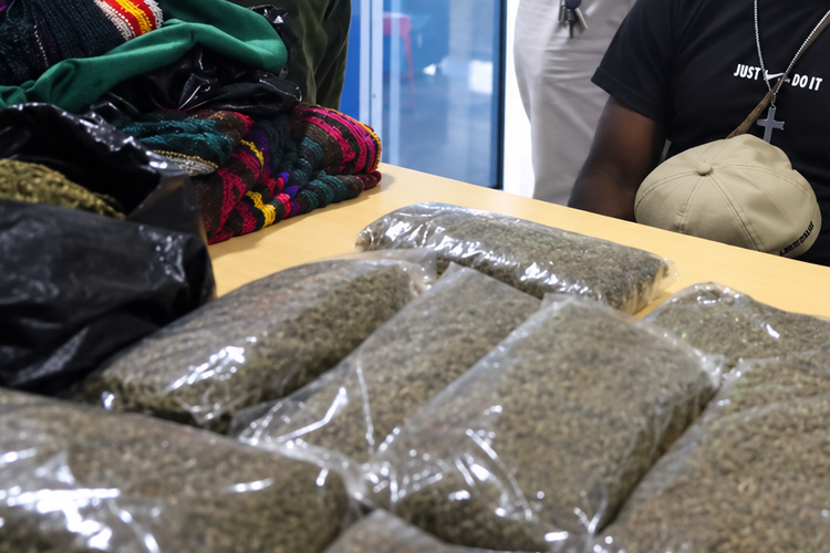 Petugas Bandara Sentani Gagalkan Penyelundupan 940 Gram Ganja Tujuan Yahukimo