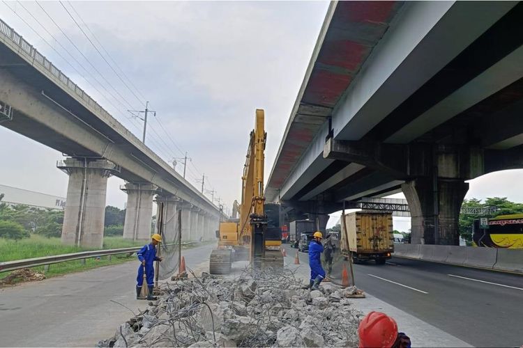 Tingkatkan Kenyamanan Pengguna Jalan, PT Jasamarga Transjawa Tol Lakukan Rekonstruksi di Ruas Jalan Tol Jakarta-Cikampek