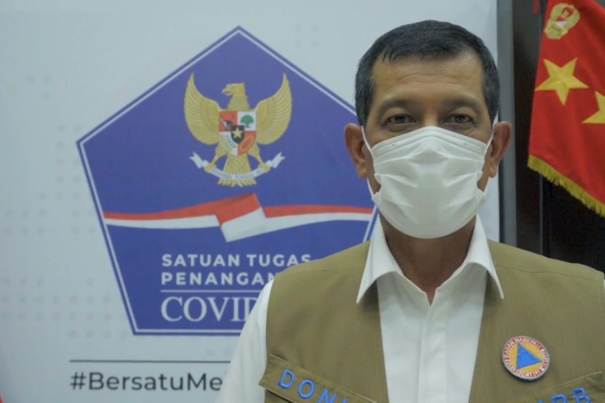 Doni Monardo sampaikan arahan Presiden Jokowi terkait penanganan Covid-19 di Istana, Senin (30/11/2020).
