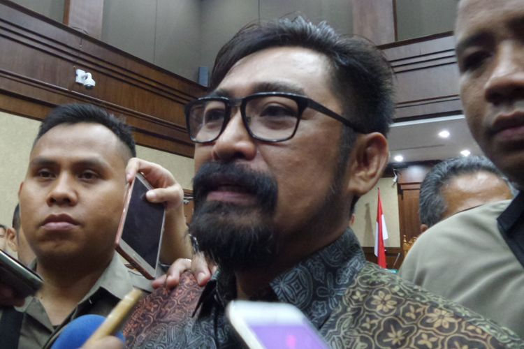 Andi Zulkarnain Mallarangeng alias Choel Mallarangeng menjadi terdakwa di Pengadilan Tipikor Jakarta, Senin (10/4/2017).