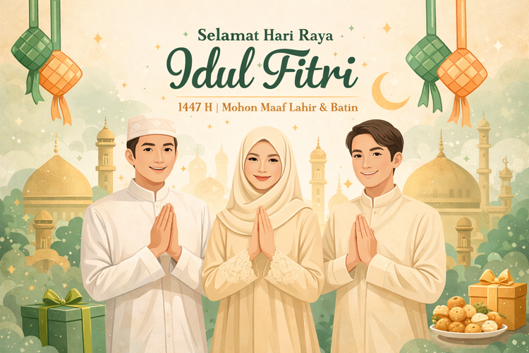 100 Ucapan Idul Fitri 2026 yang Menyentuh Hati, Cocok Dikirim ke Keluarga, Sahabat, hingga Rekan Kerja.