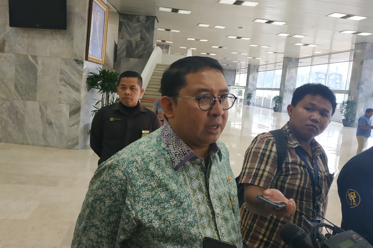 Wakil Ketua DPR RI Fadli Zon di Kompleks Parlemen, Senayan, Jakarta, Rabu (28/8/2019).