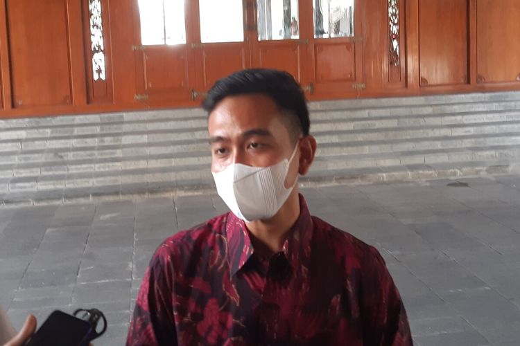 Wali Kota Solo Gibran Rakabuming Raka di Solo, Jawa Tengah, Senin (5/12/2022).