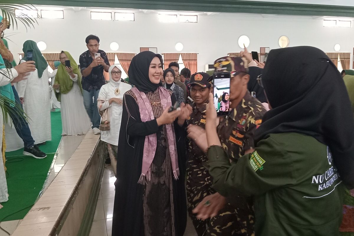 Cawagub nomor 1, Gita KDI berkampanye di Gedung Islamic Center Kabupaten Ciamis, Minggu (6/10/2024).