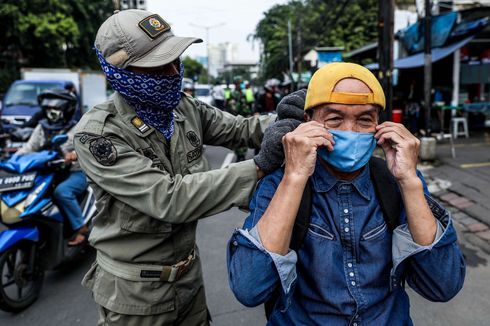 Senin Kemarin, Pengendara Tidak Memakai Masker Paling Banyak Ditindak