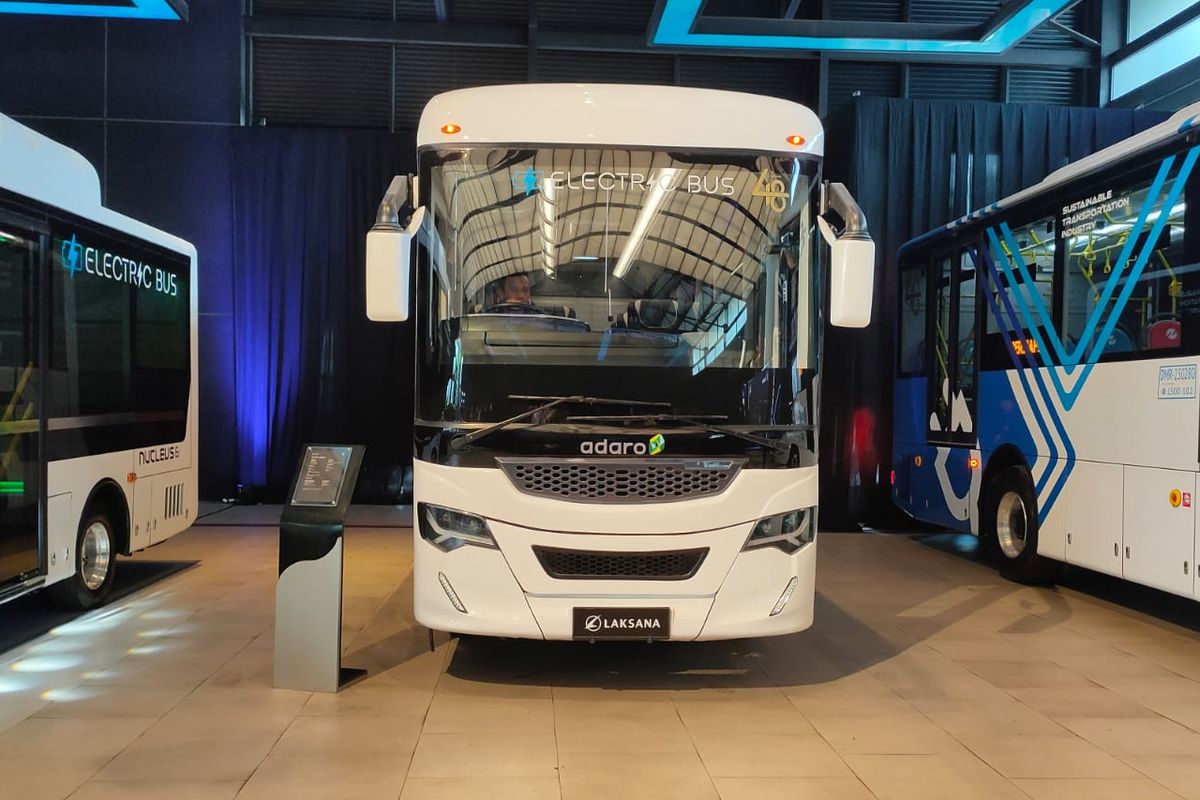 Peluncuran bodi bus listrik Nucleus 6 buatan karoseri laksana
