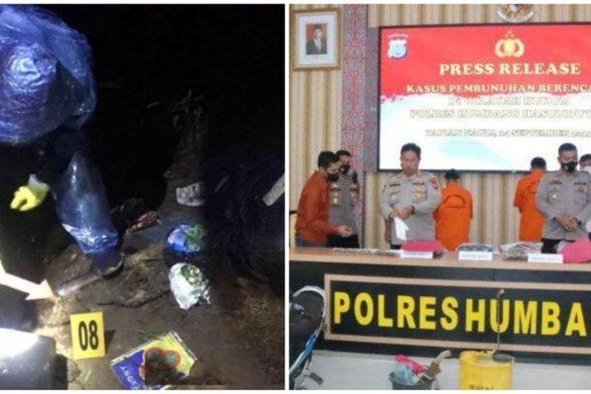 Istri rekayasa kasus bunuh suami di Humbahas, Sumut.


