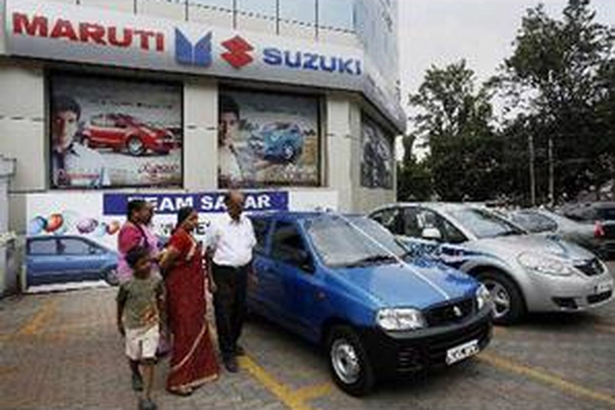 Maruti-Suzuki, produsen mobil dengan penjualan terbesar di India.
