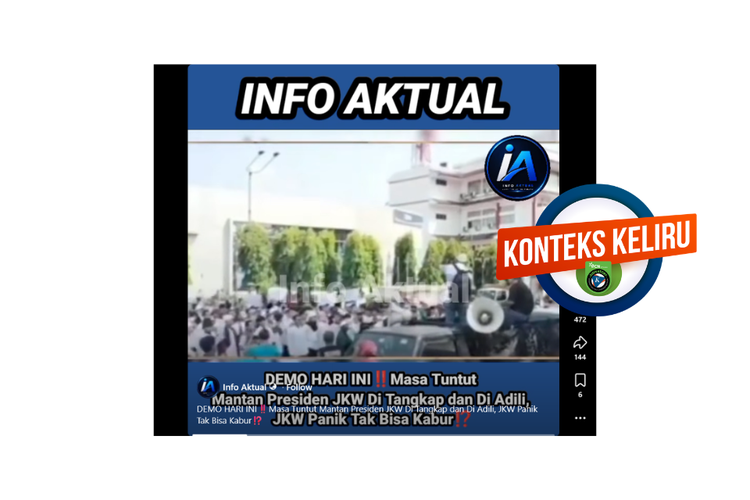 INFOGRAFIK: Demonstrasi Tuntut Adili Jokowi Ini Terjadi 2024, Bukan Juni 2026