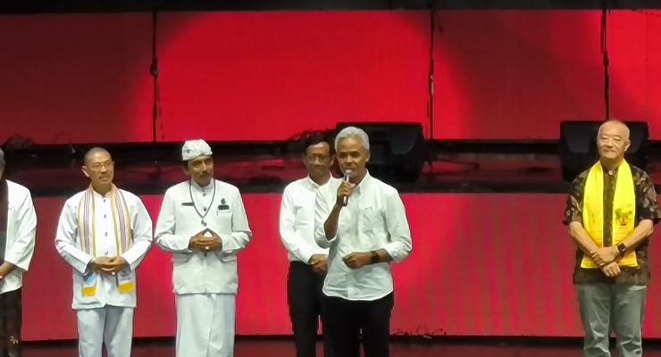 Hadiri Perayaan Natal TPN, Ganjar Tegaskan Semua Rakyat Indonesia Saudara
