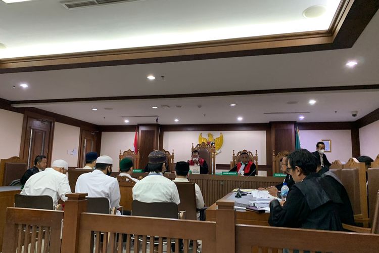 Pengadilan Negeri Jakarta Pusat menggelar sidang dalam kasus pengeroyokan pegiat media sosial Ade Armando di Pengadilan Negeri Jakarta Pusat, Rabu (3/8/2022).