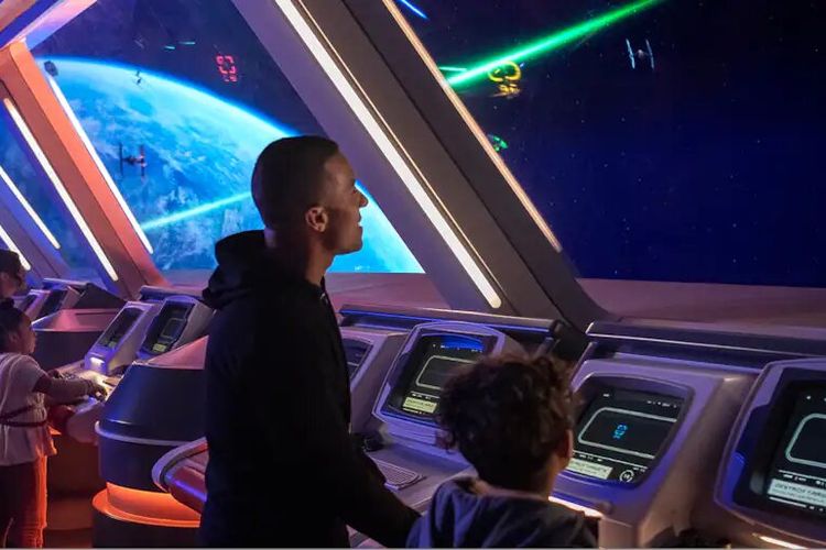 Ilustrasi atraksi Star Wars: Galactic Starcruiser di Disney World, Florida, Amerika Serikat (AS) yang akan ditutup mulai akhir September 2023.