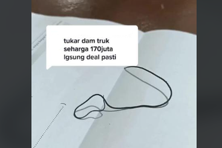 Tangkapan layar video TikTok cacing disebut bulu perindu, benda apa itu?