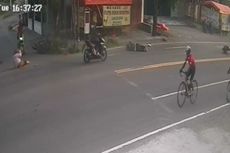 Terekam CCTV, Detik-detik 3 Motor Bertabrakan Hebat di Simpang 3 Tanpa Trafflic Light Kulon Progo
