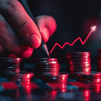 Ilustrasi suku bunga, suku bunga acuan, BI Rate. 