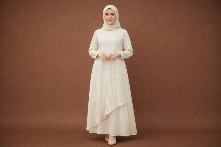 Midi Dress Santun: Ringan dan Bersahaja