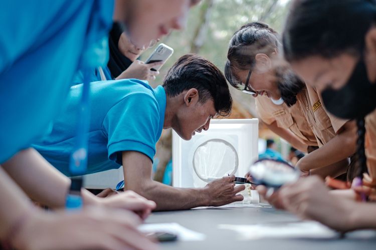 Edukasi masyarakat terkait nyamuk ber-wolbachia.