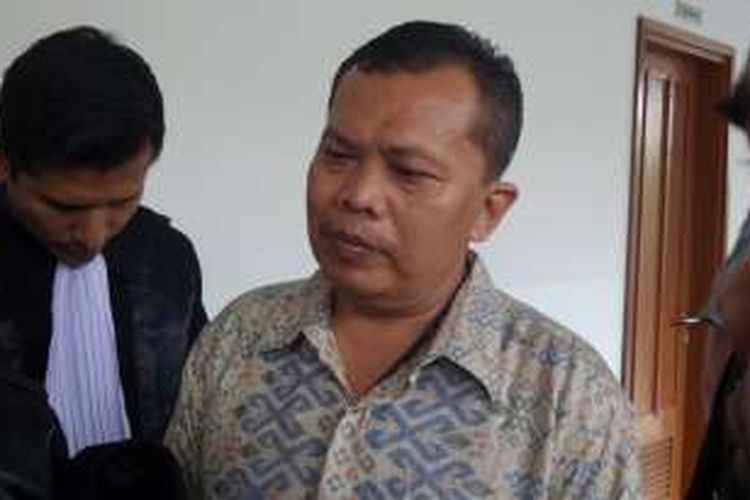 Panitera Pengadilan Negeri Jakarta Pusat Muhammad Santoso di Pengadilan Tipikor Jakarta, Senin (14/11/2016).