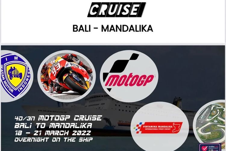 IMI siapkan dua kapal pesiar untuk penonton MotoGP dari Bali ke Mandalika