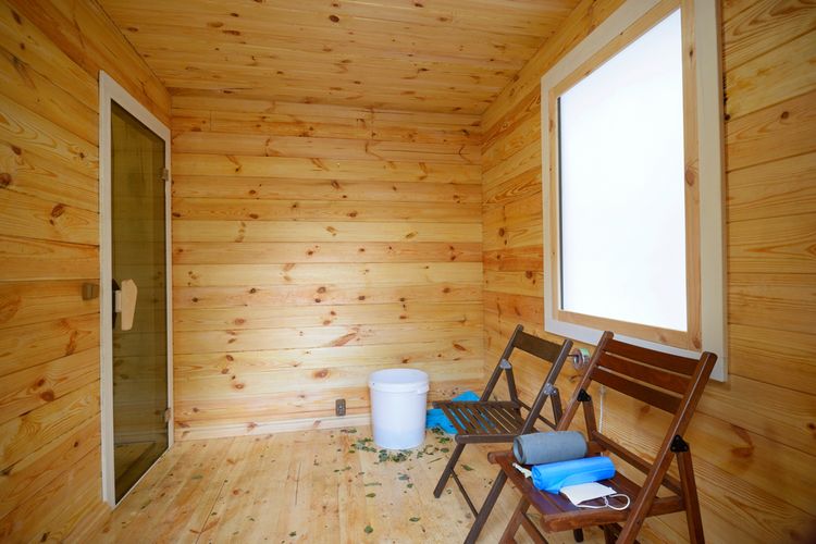 ilustrasi bangku sauna