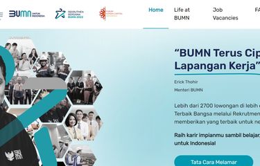 Rekrutmen Bersama BUMN 2022 membuka 2.700 lowongan kerja dari 40 perusahaan BUMN.