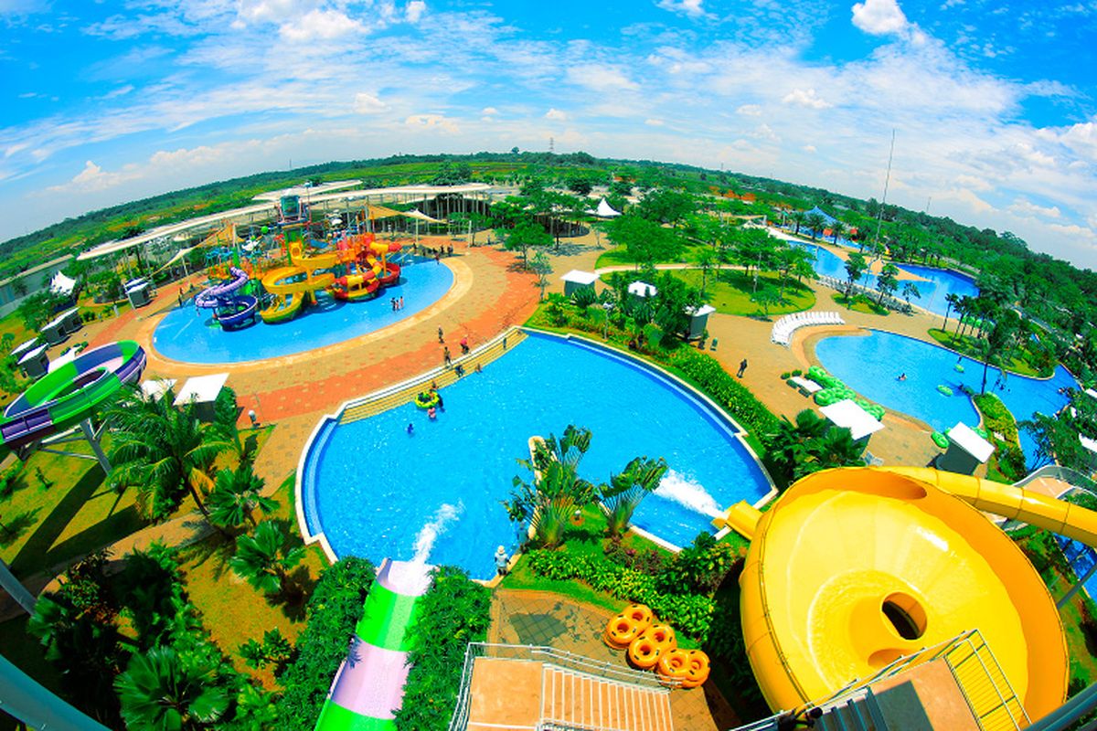 Go!Wet Waterpark di kawasan kota mandiri Grand Wisata Bekasi 