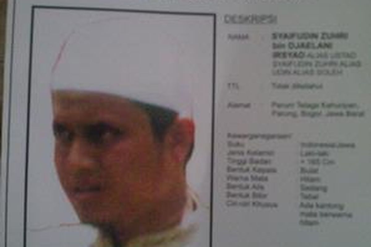 Syaifudin bin  Djaelani Irsyad alias Ustad Syaifudin Zuhri alias Udin alias Soleh.