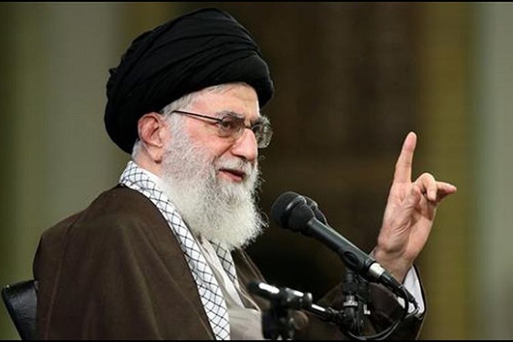 Pemimpin Tertinggi Republik Islam Iran, Ayatollah Ali Khamenei. 