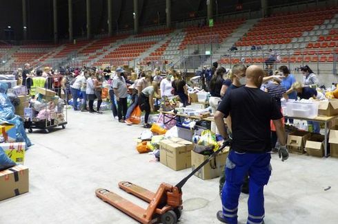 Sirkuit F1 di Jerman Disulap Jadi Pusat Logistik Bantuan Banjir