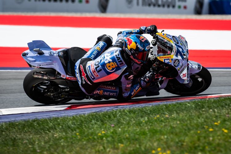 Alex Marquez saat berlaga pada MotoGP Austria 2025
